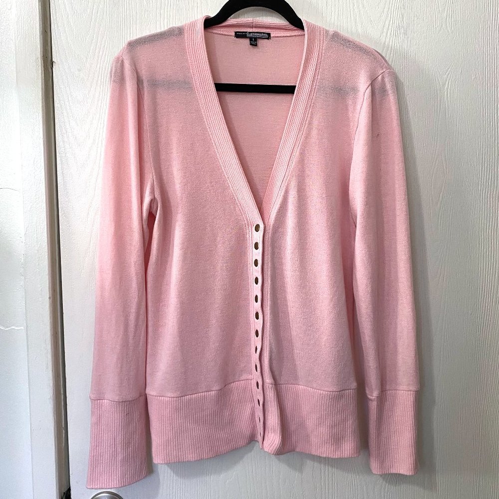 Clothing Ave Pastel Pink Cardigan
